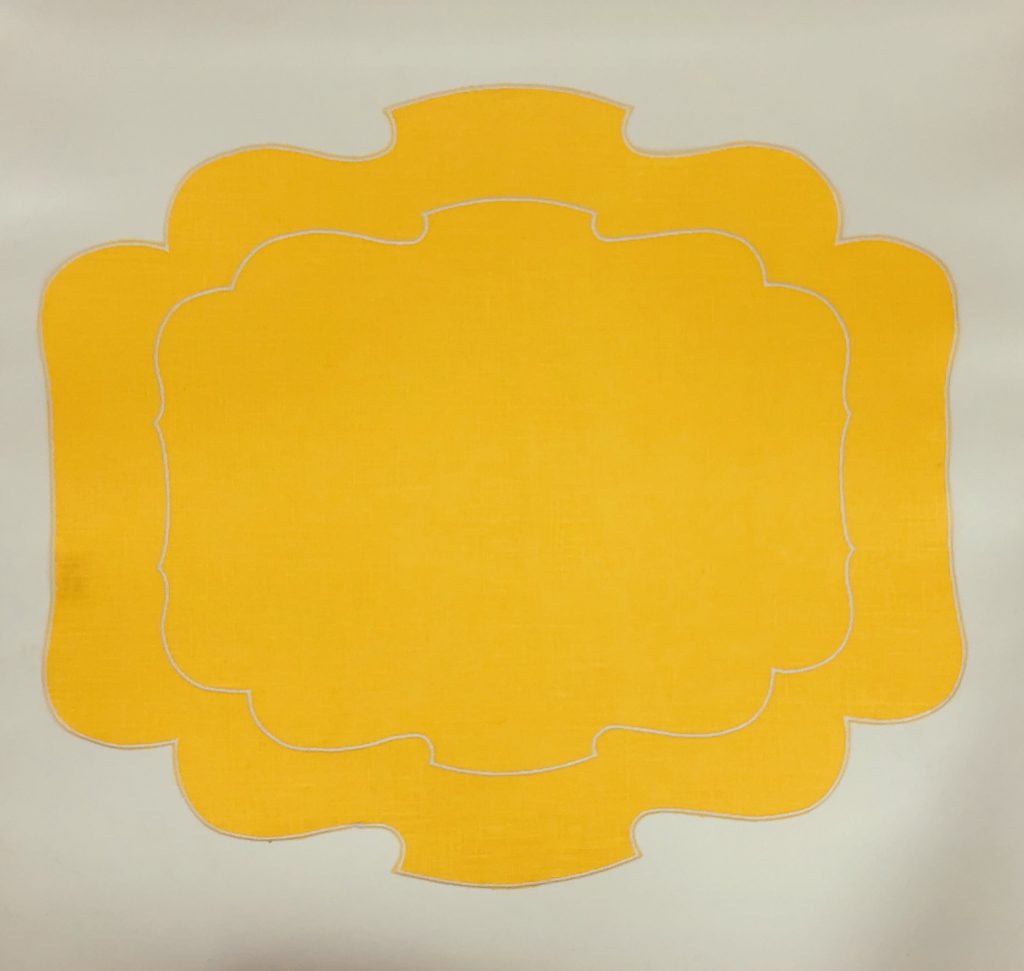 waxed line yellow mat